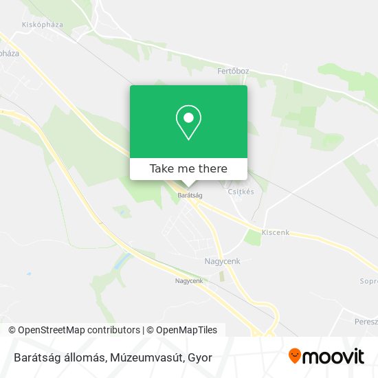 Barátság állomás, Múzeumvasút map