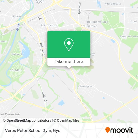 Veres Péter School Gym map
