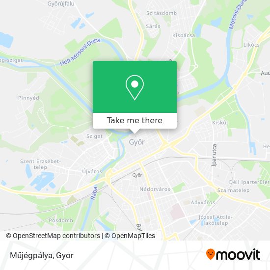 Műjégpálya map