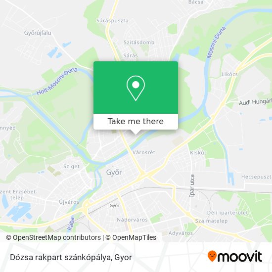 Dózsa rakpart szánkópálya map