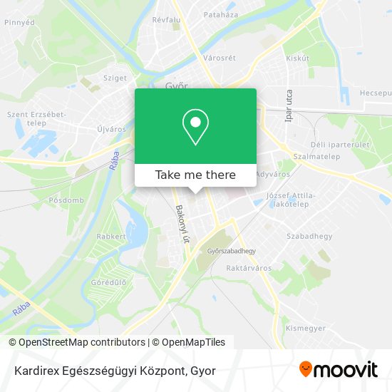 Kardirex Egészségügyi Központ map
