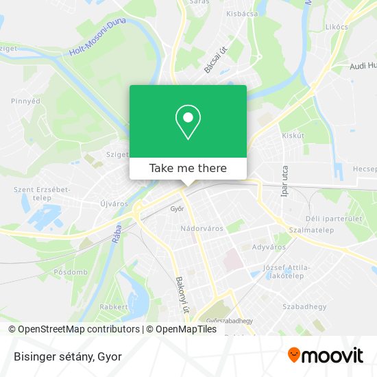 Bisinger sétány map