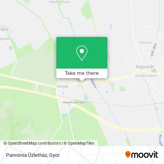 Pannónia Üzletház map