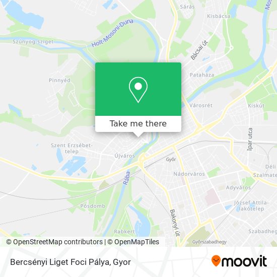 Bercsényi Liget Foci Pálya map