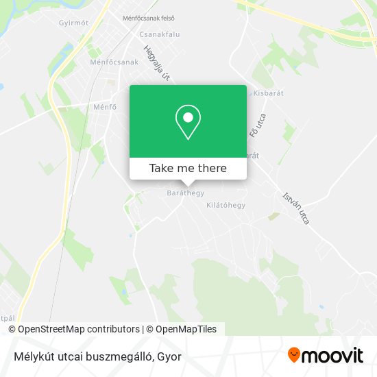 Mélykút utcai buszmegálló map