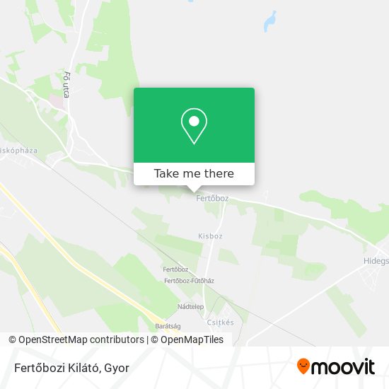 Fertőbozi Kilátó map