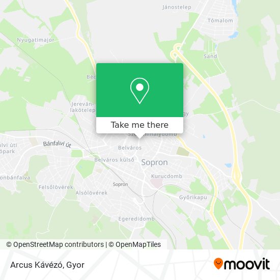 Arcus Kávézó map