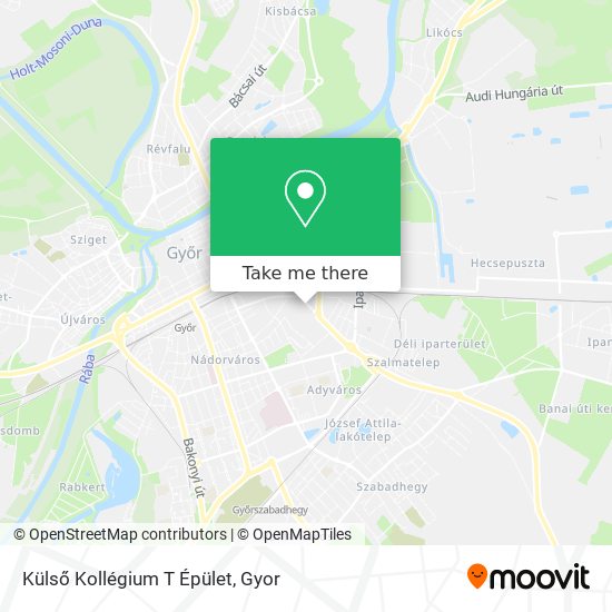 Külső Kollégium T Épület map