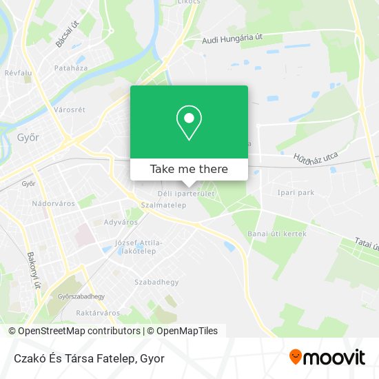 Czakó És Társa Fatelep map