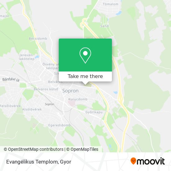 Evangélikus Templom map