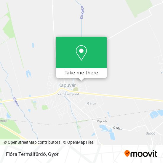 Flóra Termálfürdő map