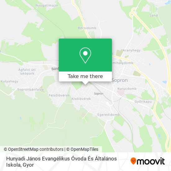 Hunyadi János Evangélikus Óvoda És Általános Iskola map