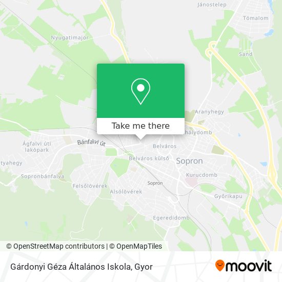 Gárdonyi Géza Általános Iskola map