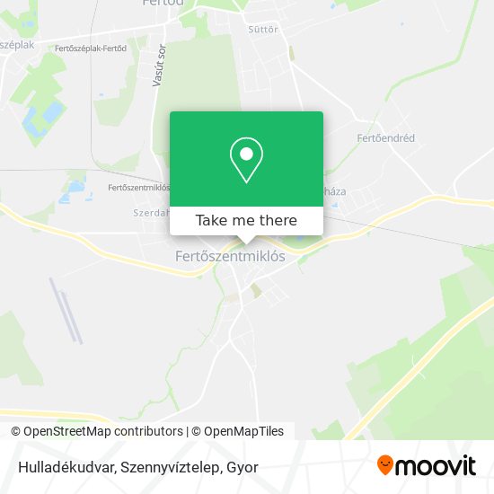 Hulladékudvar, Szennyvíztelep map