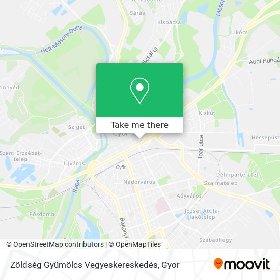 Zöldség Gyümölcs Vegyeskereskedés map