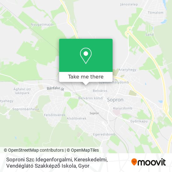 Soproni Szc Idegenforgalmi, Kereskedelmi, Vendéglátó Szakképző Iskola map