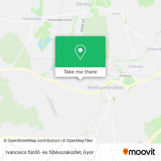 Iváncsics fürdő- és fűtésszaküzlet map