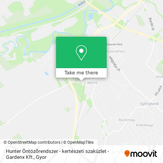 Hunter Öntözőrendszer - kertészeti szaküzlet - Gardenx Kft. map