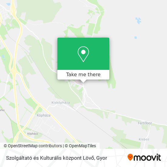 Szolgáltató és Kulturális központ Lövő map