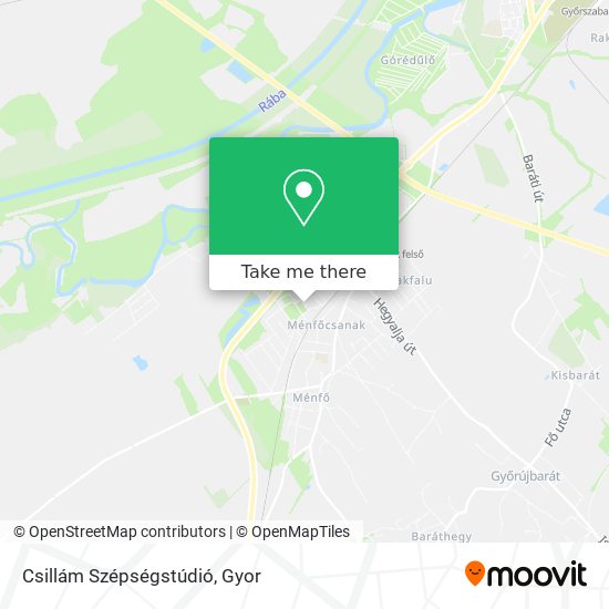 Csillám Szépségstúdió map