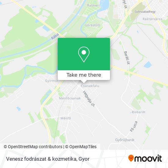Venesz fodrászat & kozmetika map