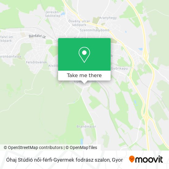 Óhaj Stúdió női-férfi-Gyermek fodrász szalon map