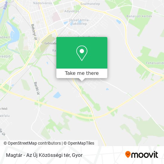Magtár - Az Új Közösségi tér map