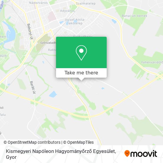Kismegyeri Napóleon Hagyományőrző Egyesület map