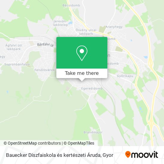 Bauecker Díszfaiskola és kertészeti Áruda map