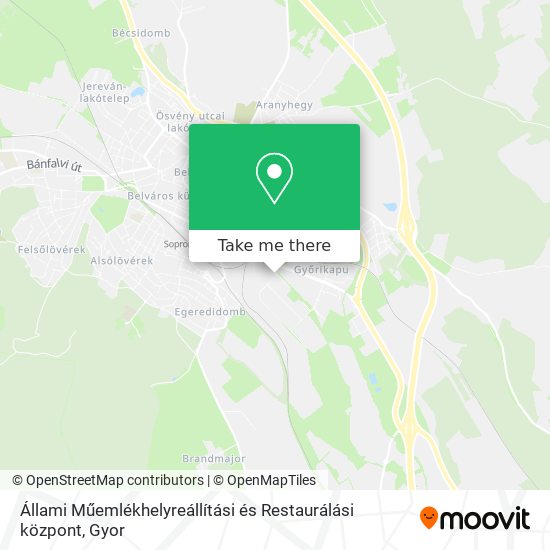 Állami Műemlékhelyreállítási és Restaurálási központ map