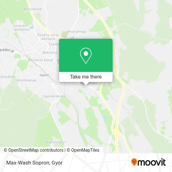 Max-Wash Sopron map