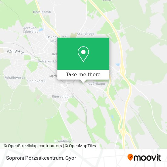 Soproni Porzsákcentrum map