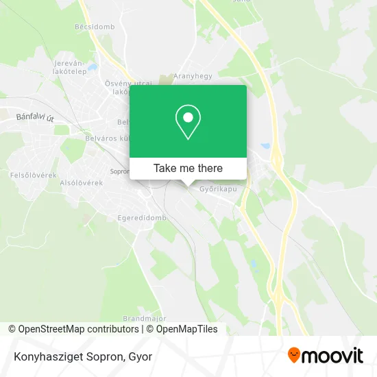 Konyhasziget Sopron map