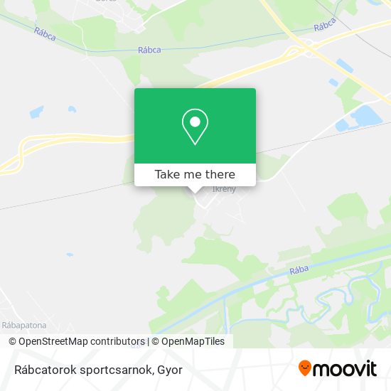 Rábcatorok sportcsarnok map