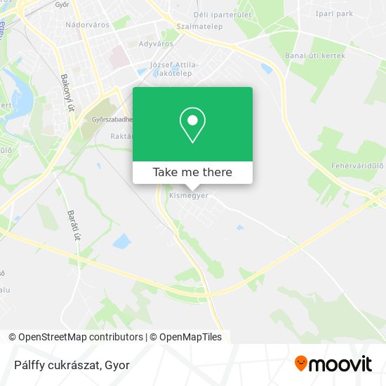 Pálffy cukrászat map