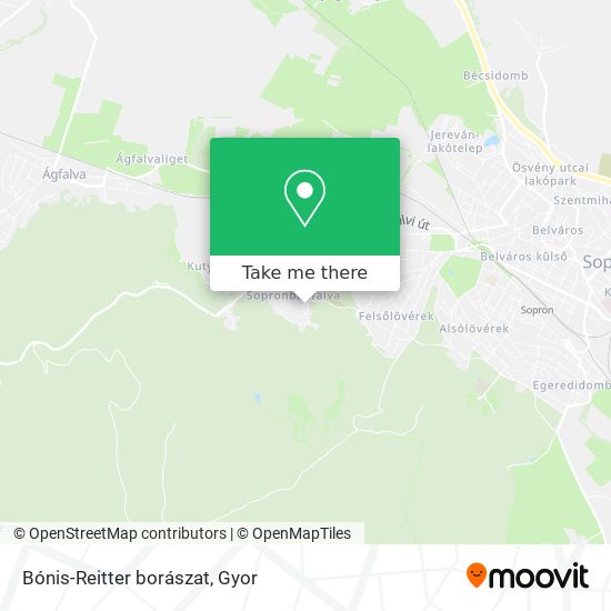 Bónis-Reitter borászat map