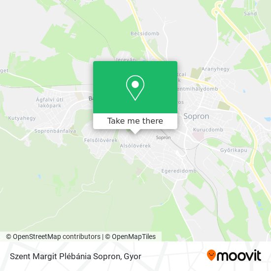 Szent Margit Plébánia Sopron map