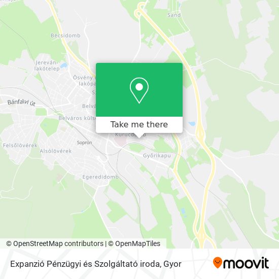 Expanzió Pénzügyi és Szolgáltató iroda map