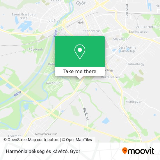 Harmónia pékség és kávézó map