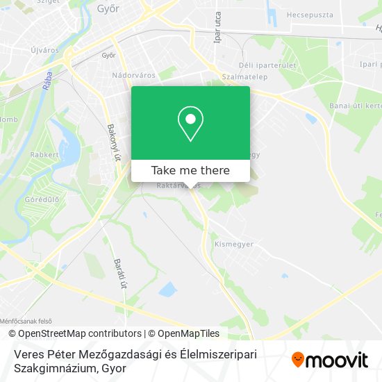 Veres Péter Mezőgazdasági és Élelmiszeripari Szakgimnázium map