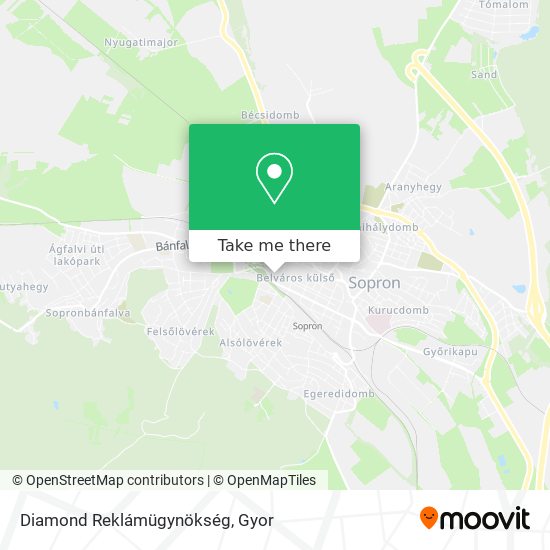 Diamond Reklámügynökség map