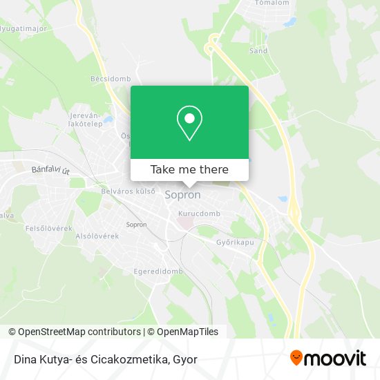 Dina Kutya- és Cicakozmetika map