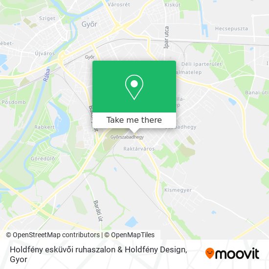 Holdfény esküvői ruhaszalon & Holdfény Design map