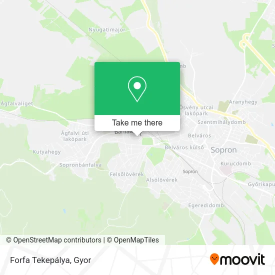 Forfa Tekepálya map