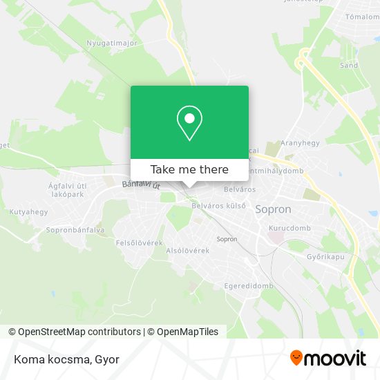 Koma kocsma map