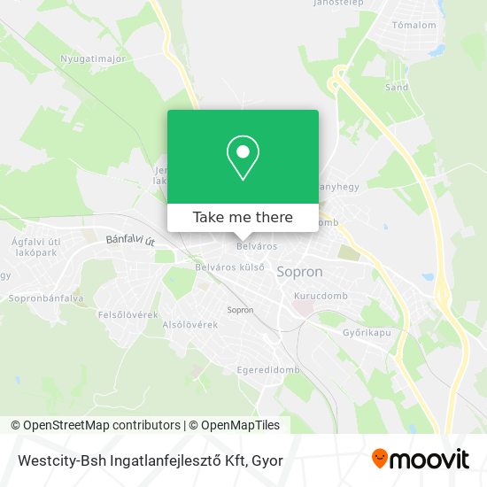 Westcity-Bsh Ingatlanfejlesztő Kft map