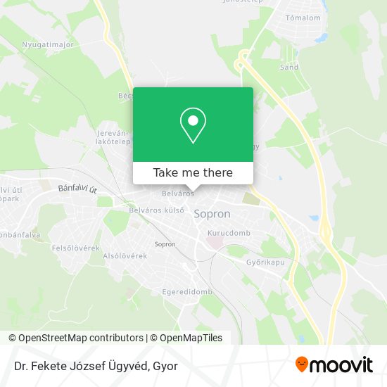 Dr. Fekete József Ügyvéd map