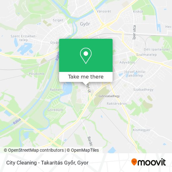 City Cleaning - Takarítás Győr map