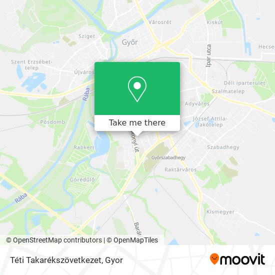 Téti Takarékszövetkezet map