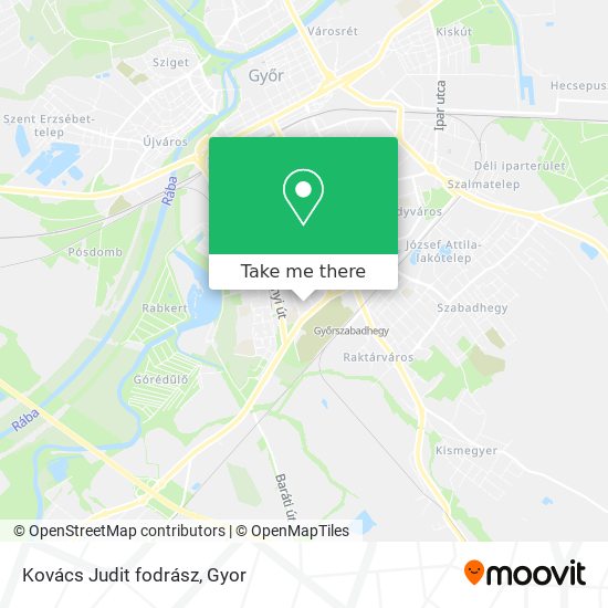 Kovács Judit fodrász map